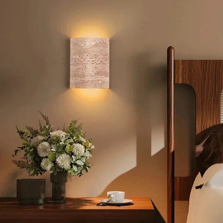 Pelmando Travertine Wall Lamp