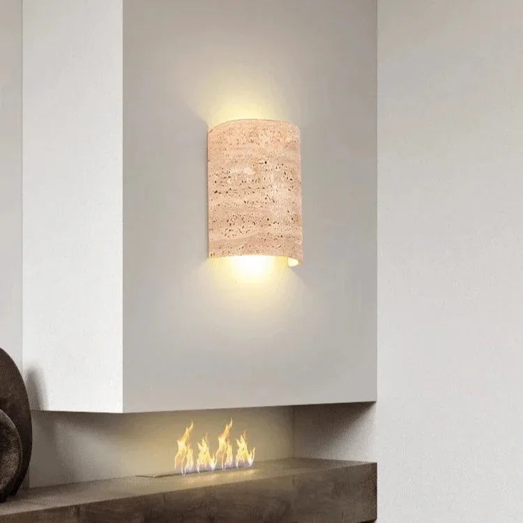 Pelmando Travertine Wall Lamp