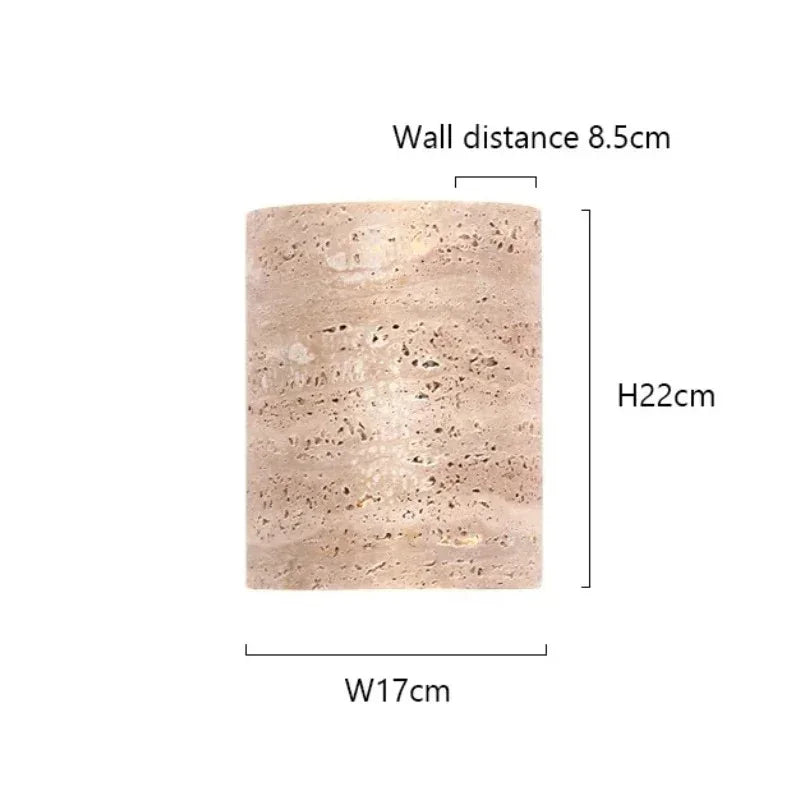Pelmando Travertine Wall Lamp