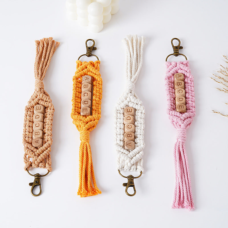 Personalized Macrame Keychain Holder | Thrascher