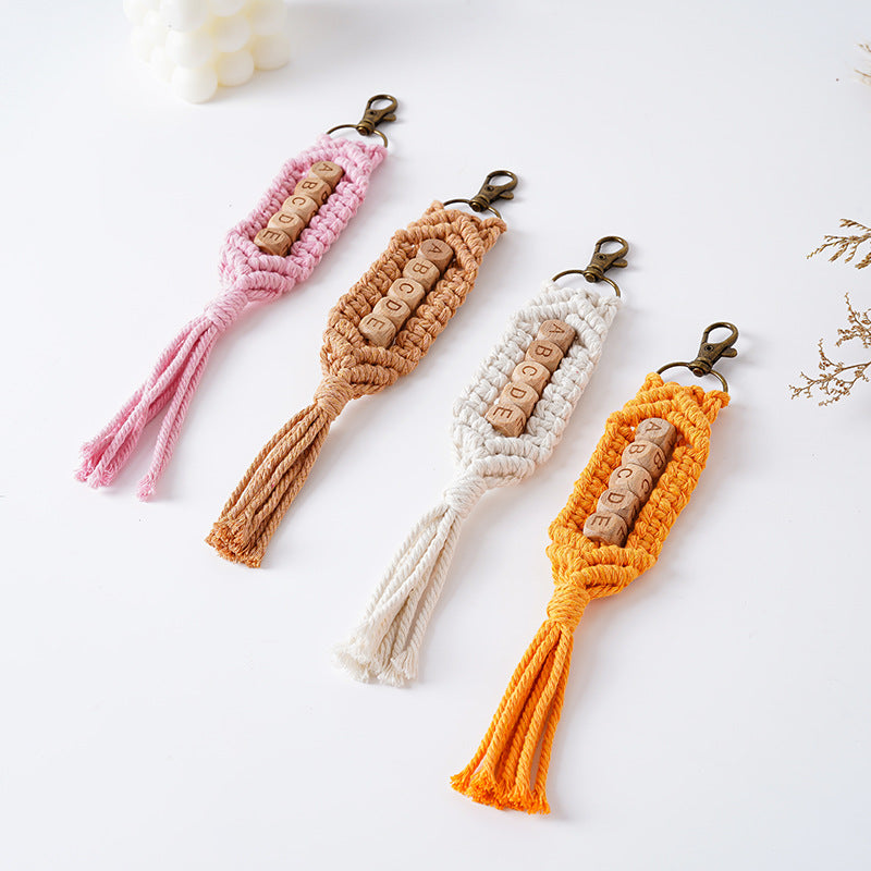 Personalized Macrame Keychain Holder | Thrascher