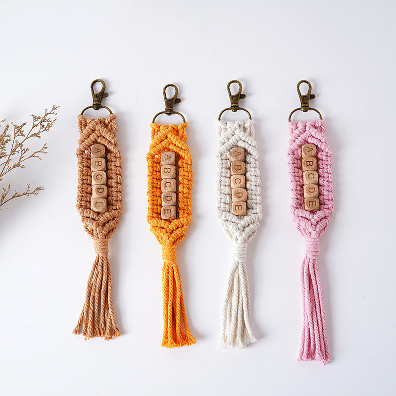 Personalized Macrame Keychain Holder | Thrascher