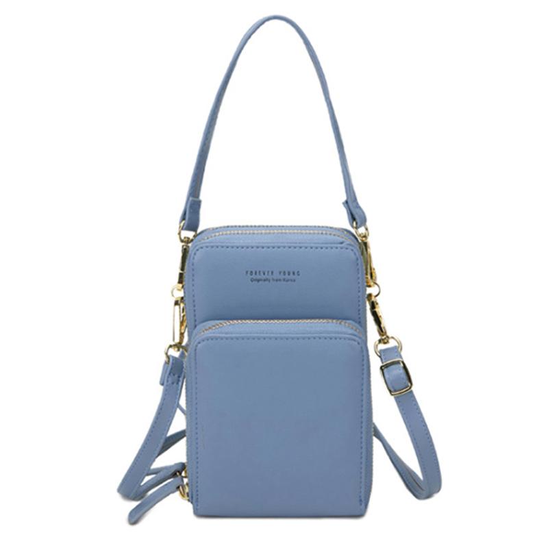 Phone Crossbody Bag with Touchscreen PVC Window, RFID Blocking, PU Leather, view 16
