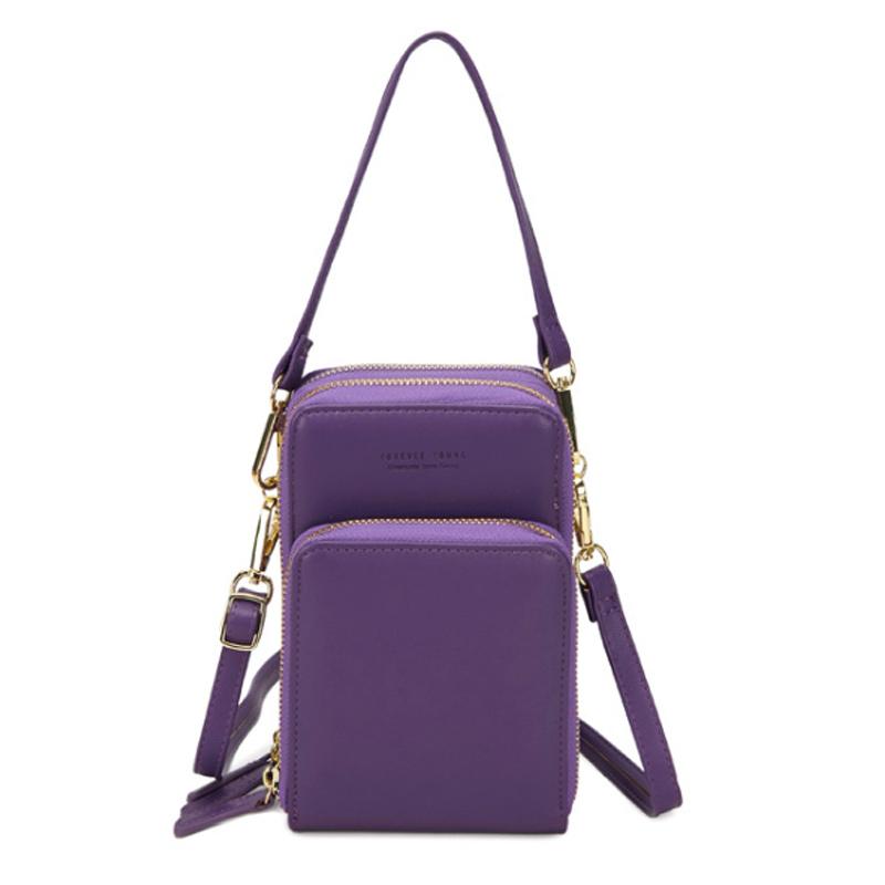Phone Crossbody Bag with Touchscreen PVC Window, RFID Blocking, PU Leather, view 28