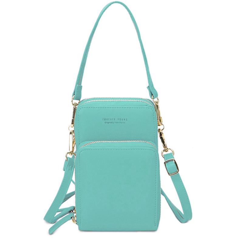Phone Crossbody Bag with Touchscreen PVC Window, RFID Blocking, PU Leather, view 6
