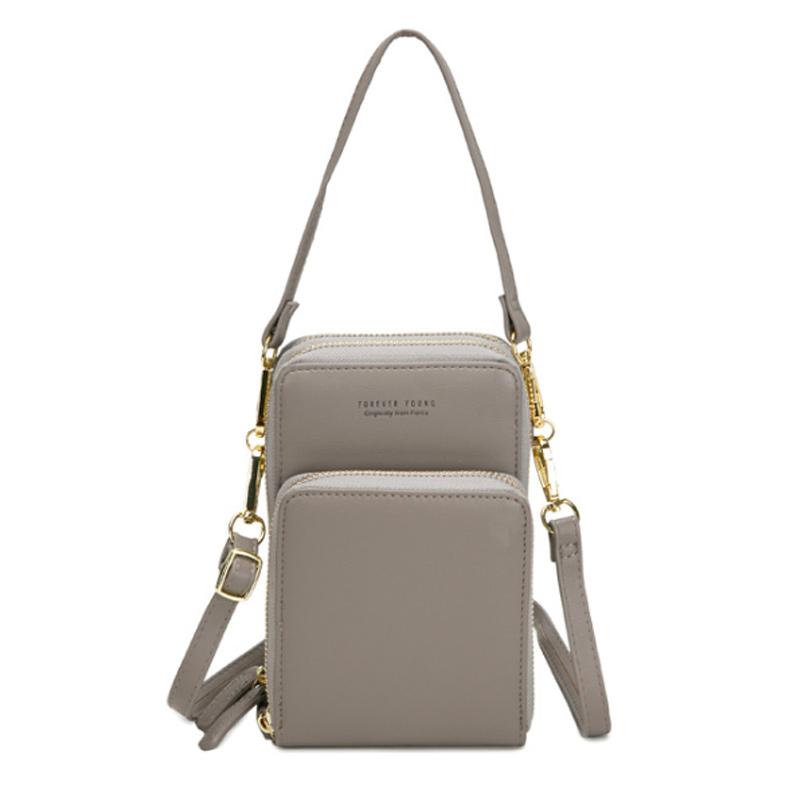 Phone Crossbody Bag with Touchscreen PVC Window, RFID Blocking, PU Leather, view 7