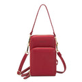 Phone Crossbody Bag with Touchscreen PVC Window, RFID Blocking, PU Leather