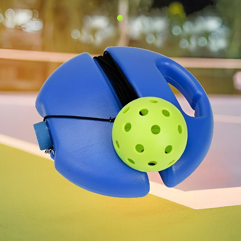 Pickleball Trainer with Luminous Balls, ABS Base and 236.22 in Elastic Rope