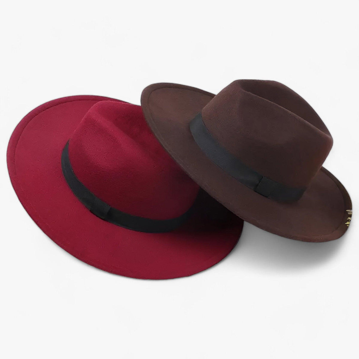Unisex Vintage Polyester Fedora Hat, Adjustable Inner Band, 7 cm Brim
