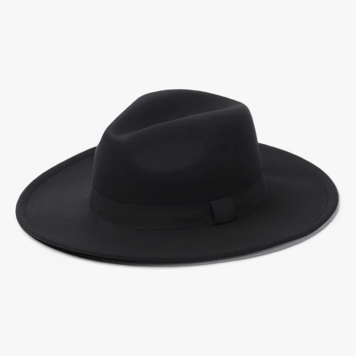 Unisex Vintage Polyester Fedora Hat, Adjustable Inner Band, 7 cm Brim