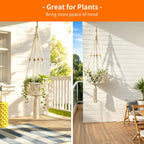 Plant-Hanging Macrame Basket | Thrascher