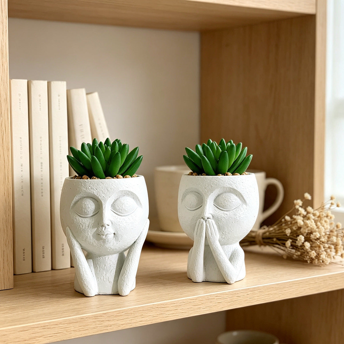 Plant Pot with Face Motif | Thrascher