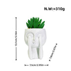 Plant Pot with Face Motif | Thrascher