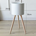 Plant Pot with Wooden Stand | Thrascher