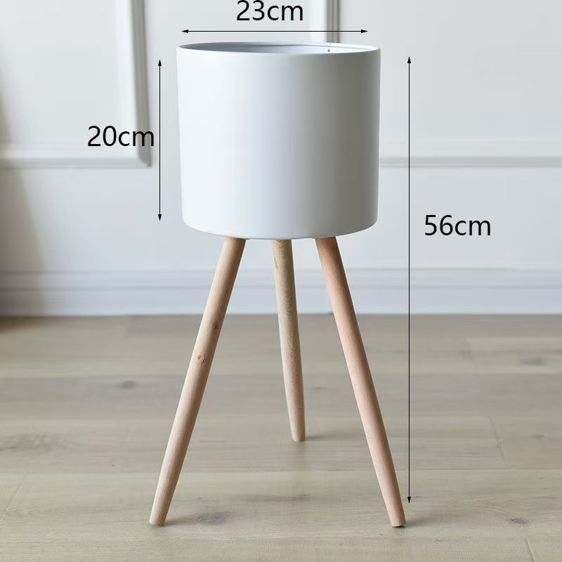 Plant Pot with Wooden Stand | Thrascher