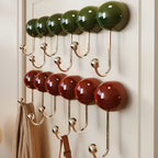 Plastic Suction Cup Shower Hook, 5 kg Capacity, Red/Green, Wall Mount, view 3