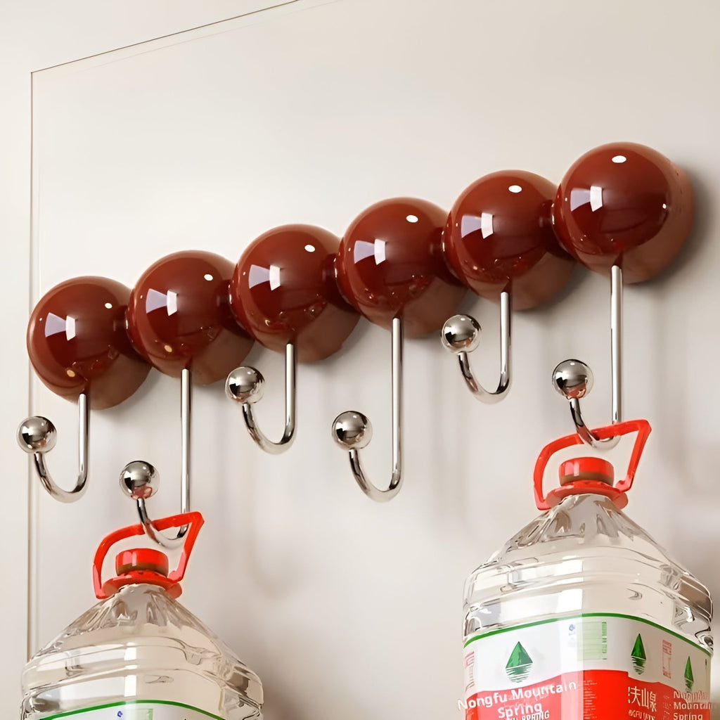 Plastic Suction Cup Shower Hook, 5 kg Capacity, Red/Green, Wall Mount, view 4