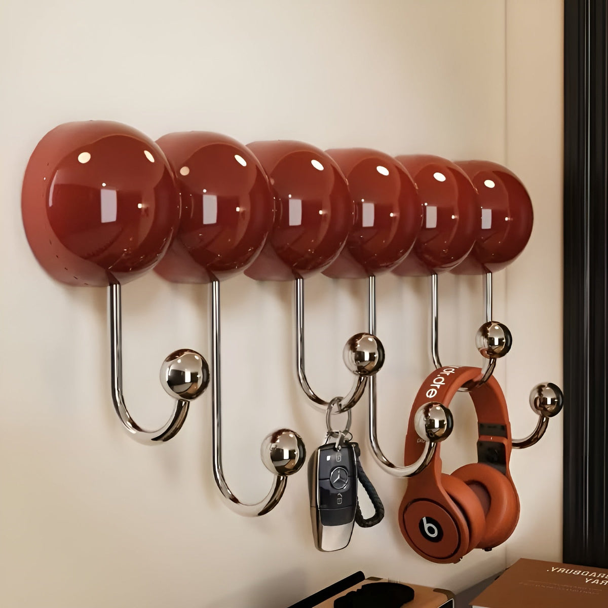 Plastic Suction Cup Shower Hook, 5 kg Capacity, Red/Green, Wall Mount, view 5