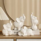 Playful and Elegant Elephant Decorative Figure | Thrascher