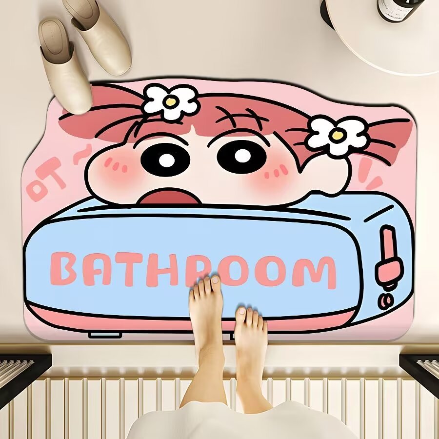 Playful Cartoon-Themed Floor Mat | Thrascher