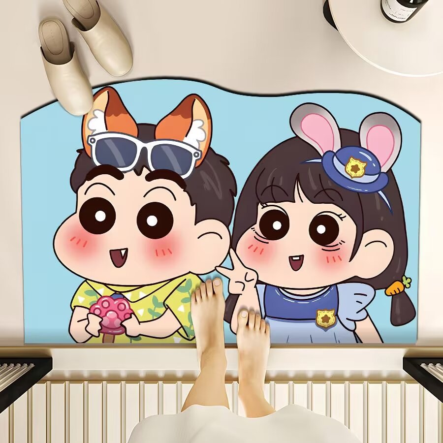 Playful Cartoon-Themed Floor Mat | Thrascher