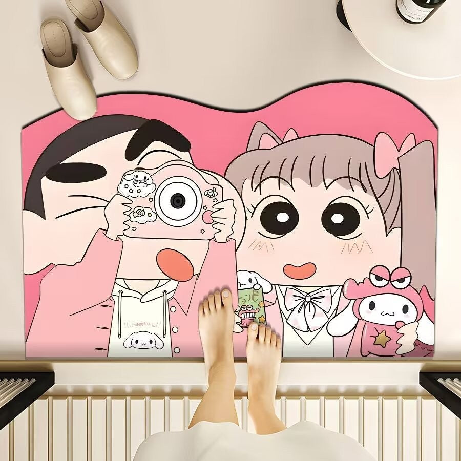 Playful Cartoon-Themed Floor Mat | Thrascher