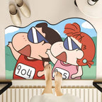 Playful Cartoon-Themed Floor Mat | Thrascher