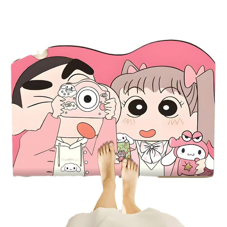 Playful Cartoon-Themed Floor Mat | Thrascher