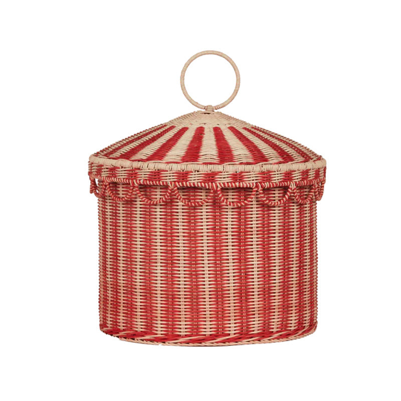 Playful Cat Basket in Circus Design | Thrascher
