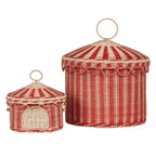 Playful Cat Basket in Circus Design | Thrascher