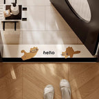 Playful Cat-Themed Door Mat | Thrascher