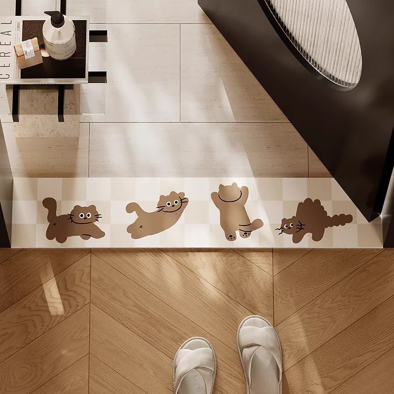 Playful Cat-Themed Door Mat | Thrascher