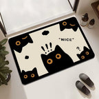 Playful Cat-Themed Entrance Mat Non Slip | Thrascher