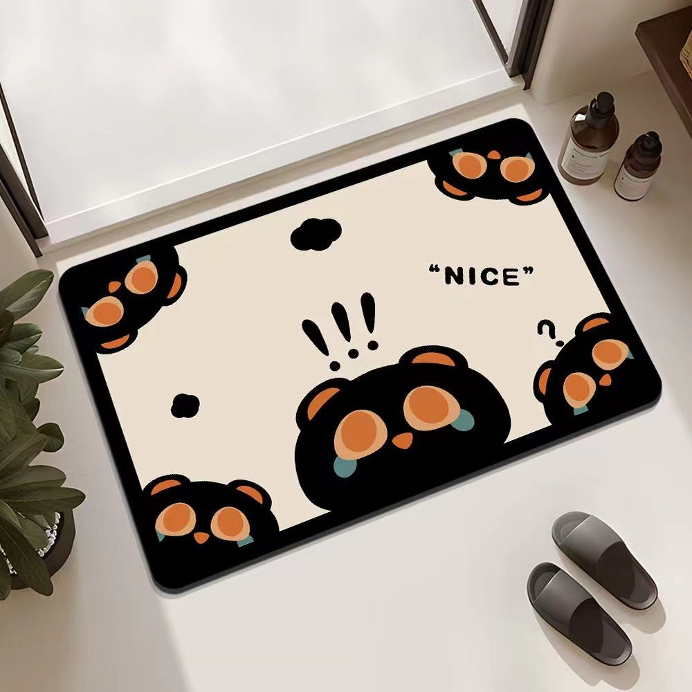 Playful Cat-Themed Entrance Mat Non Slip | Thrascher
