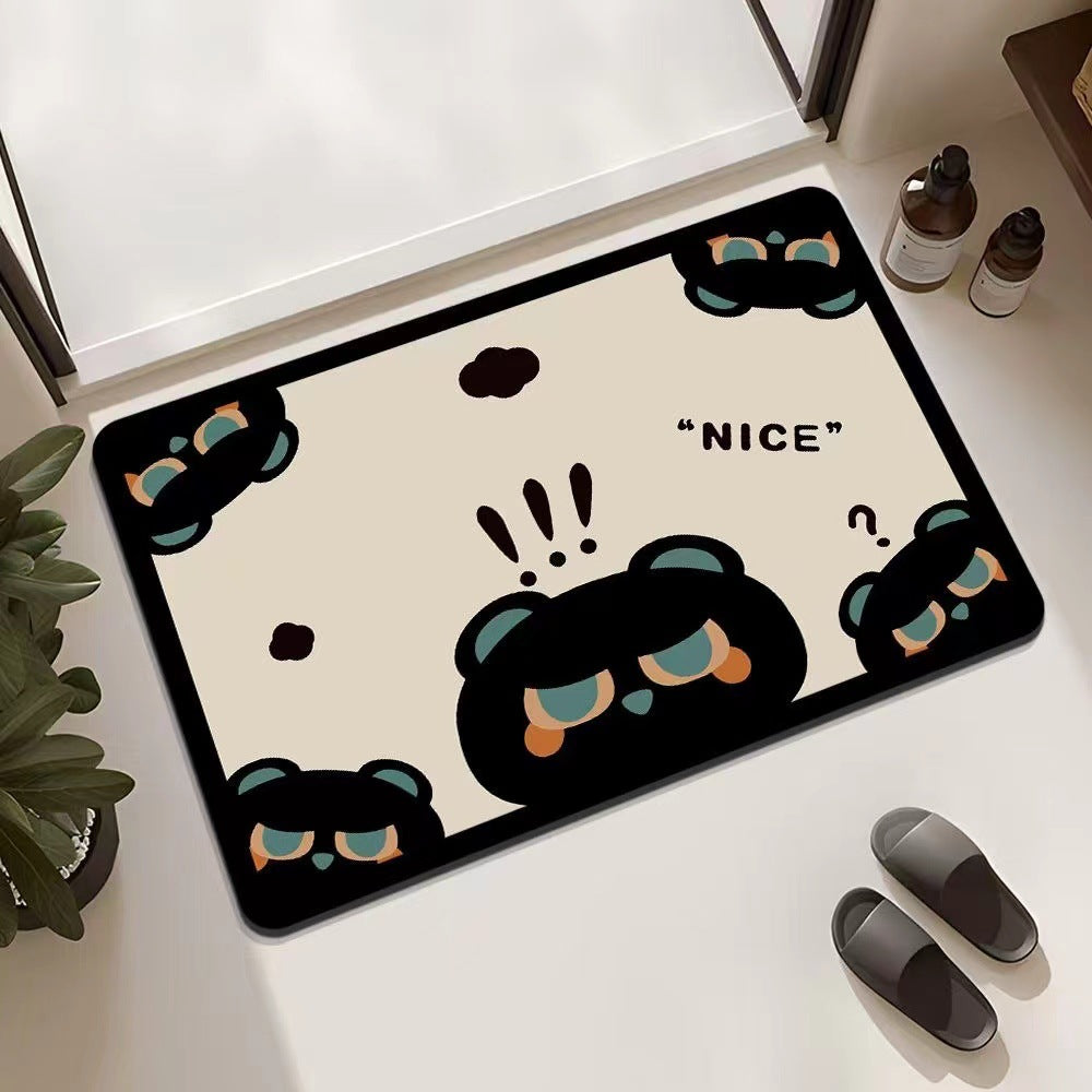 Playful Cat-Themed Entrance Mat Non Slip | Thrascher