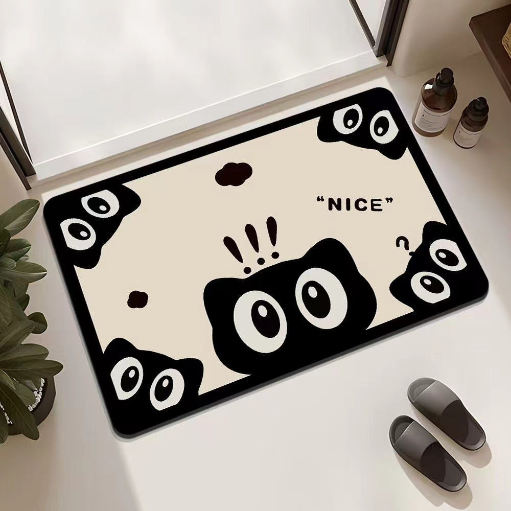 Playful Cat-Themed Entrance Mat Non Slip | Thrascher