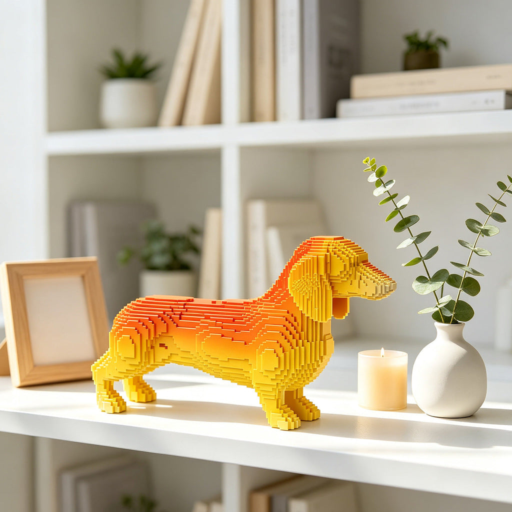 Playful Decorative Figure of a Sweet Dachshund | Thrascher