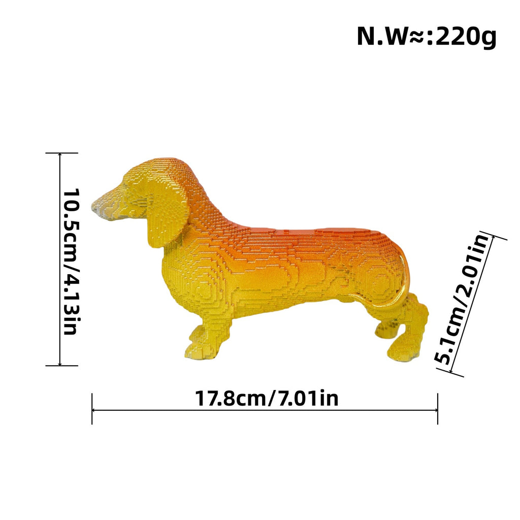 Playful Decorative Figure of a Sweet Dachshund | Thrascher