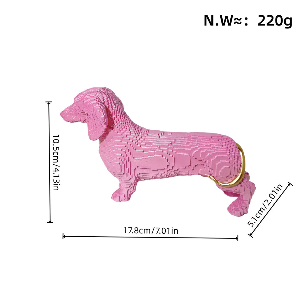 Playful Decorative Figure of a Sweet Dachshund | Thrascher