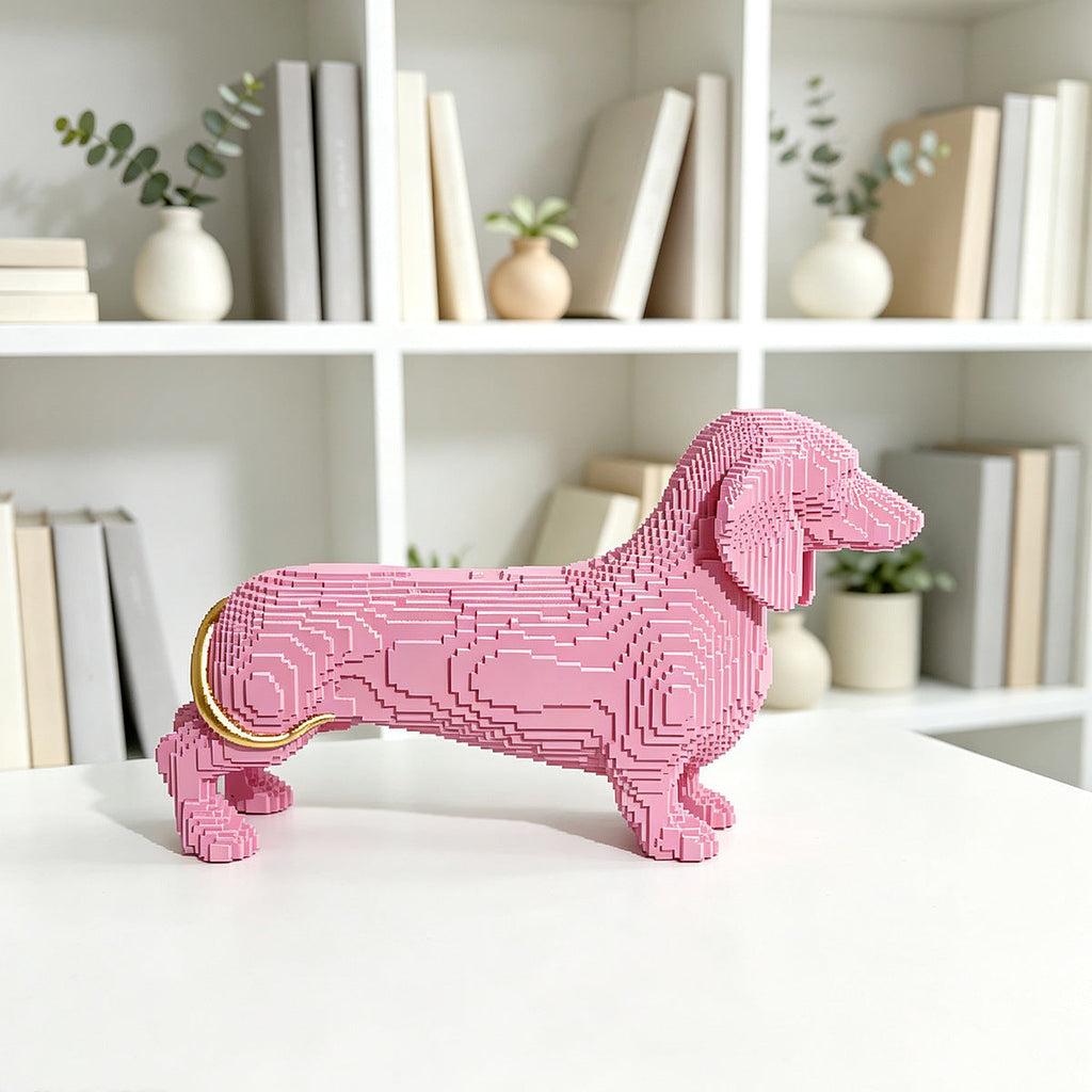 Playful Decorative Figure of a Sweet Dachshund | Thrascher