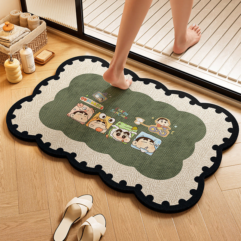 Playful Dog-Themed Bath Rug | Thrascher