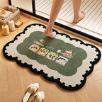 Playful Dog-Themed Bath Rug | Thrascher