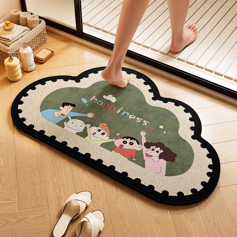 Playful Dog-Themed Bath Rug | Thrascher