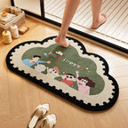 Playful Dog-Themed Bath Rug | Thrascher