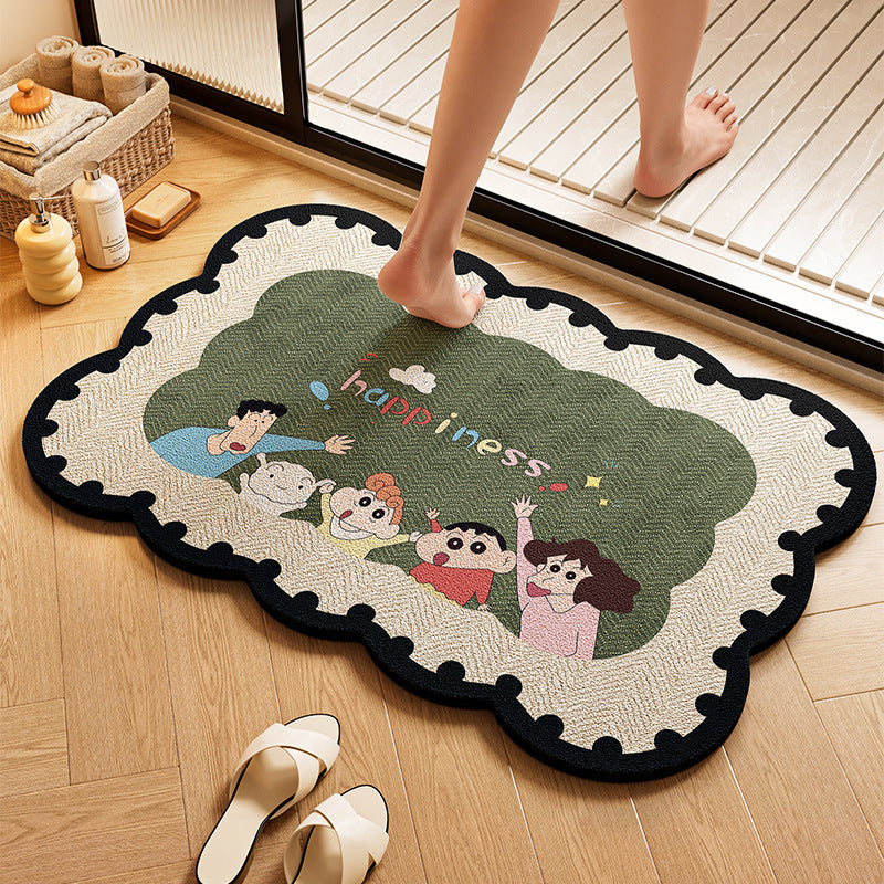 Playful Dog-Themed Bath Rug | Thrascher