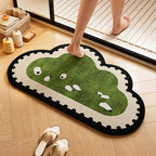 Playful Dog-Themed Bath Rug | Thrascher