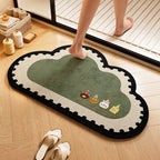 Playful Dog-Themed Bath Rug | Thrascher
