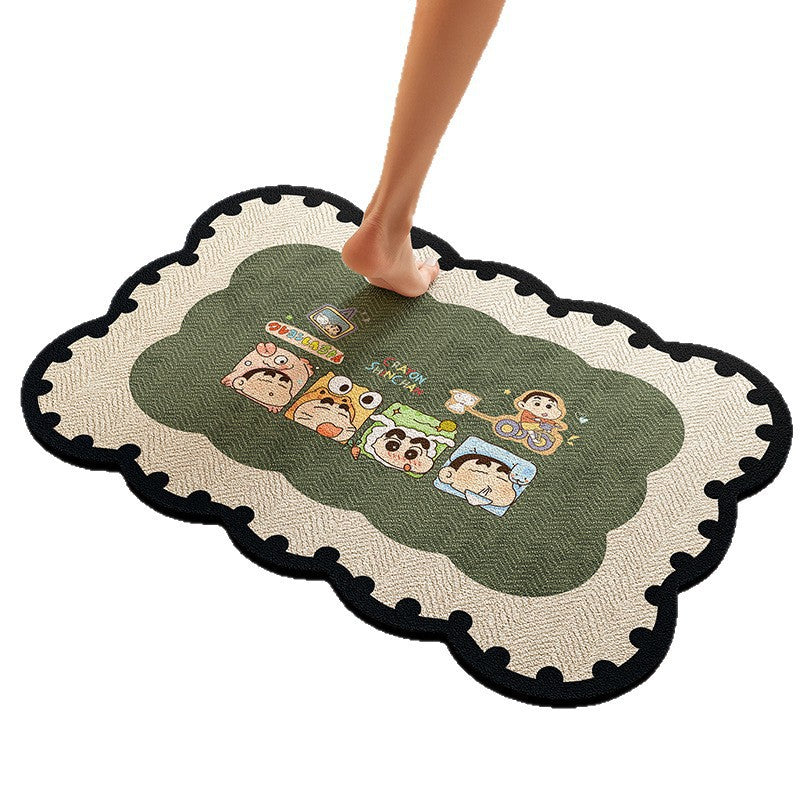 Playful Dog-Themed Bath Rug | Thrascher