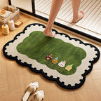 Playful Dog-Themed Bath Rug | Thrascher