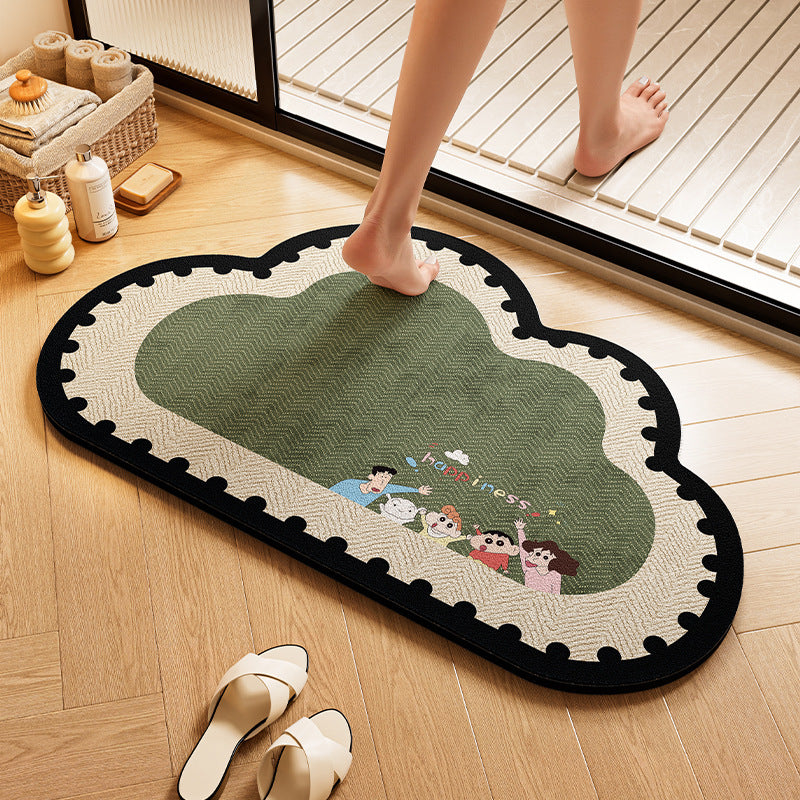 Playful Dog-Themed Bath Rug | Thrascher